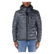 Blauer Kort Wave Pufferjacka Gray, Herr