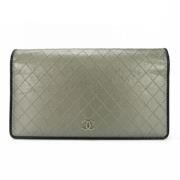 Chanel Vintage Pre-owned Laeder plnbcker Gray, Dam