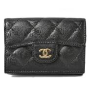 Chanel Vintage Pre-owned Laeder plnbcker Black, Dam