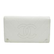 Chanel Vintage Pre-owned Laeder plnbcker White, Dam