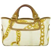 Celine Vintage Pre-owned Canvas celine-vskor White, Dam