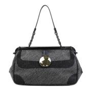 Bottega Veneta Vintage Pre-owned Canvas axelremsvskor Black, Dam