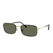 Ray-Ban Polariserade metall solglasögon gröna linser Black, Unisex