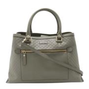 Gucci Vintage Pre-owned Laeder gucci-vskor Gray, Dam