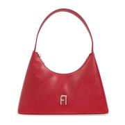 Furla Axelväska Diamante Liten Red, Dam