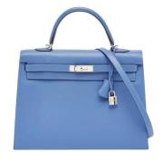 Hermès Vintage Pre-owned Laeder handvskor Blue, Dam