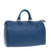 Louis Vuitton Vintage Pre-owned Laeder handvskor Blue, Dam