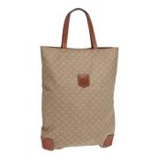 Celine Vintage Pre-owned Canvas handvskor Beige, Dam