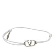 Valentino Vintage Pre-owned Tyg armband Gray, Dam