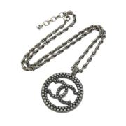 Chanel Vintage Pre-owned Metall chanel-smycken Gray, Dam