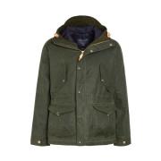 Manifattura Ceccarelli Mörkgrön Fisherman Parka Green, Herr