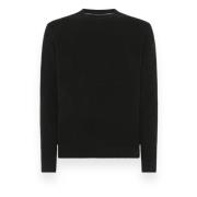 RRD Boucle Round Knit Sweater Blue, Herr