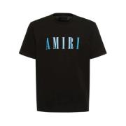 Amiri Kärna Logo Tee Svart & Blå Black, Herr