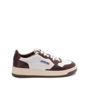 Autry Brun/Vit Läderpanel Sneaker Brown, Herr