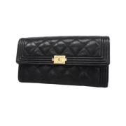 Chanel Vintage Pre-owned Laeder plnbcker Black, Dam