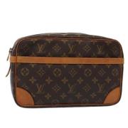 Louis Vuitton Vintage Pre-owned Canvas kuvertvskor Brown, Dam