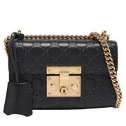 Gucci Vintage Pre-owned Laeder gucci-vskor Black, Dam