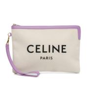 Celine Vintage Pre-owned Canvas plnbcker White, Dam