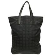 Chanel Vintage Pre-owned Tyg totevskor Black, Dam