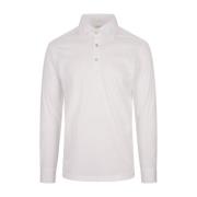 Kiton Vit Bomullspolotröja White, Herr