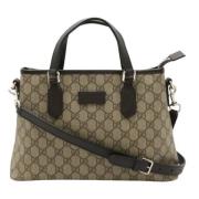 Gucci Vintage Pre-owned Canvas gucci-vskor Beige, Dam