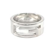 Gucci Vintage Pre-owned Silver ringar Gray, Dam