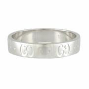 Gucci Vintage Pre-owned Vitt guld ringar Gray, Dam