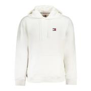 Tommy Hilfiger Huvtröja Vit Logotyp Applikation Transitional Bomull Wh...