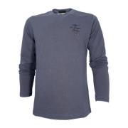 Aeronautica Militare Grundläggande Crew Neck T-shirt Blå Blue, Herr