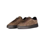 Santoni Mockasneakers med lammullsfoder Brown, Herr