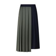 Max Mara Asymmetrisk Veckkjol Managua Green, Dam