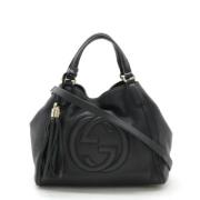 Gucci Vintage Pre-owned Laeder gucci-vskor Black, Dam