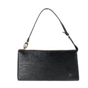 Louis Vuitton Vintage Pre-owned Tyg louis-vuitton-vskor Black, Dam