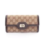 Gucci Vintage Pre-owned Canvas plnbcker Beige, Dam