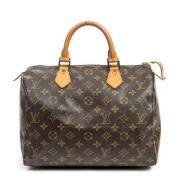 Louis Vuitton Vintage Pre-owned Belagd canvas handvskor Brown, Dam