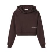 Hinnominate Brun hoodie med frampress Brown, Dam