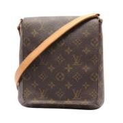 Louis Vuitton Vintage Pre-owned Canvas axelremsvskor Brown, Dam