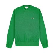 Lacoste Stilfull Rundhalsad Tröja Green, Herr