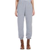 Max Mara Bomull Jersey Joggers med Ribbed Inserts Gray, Dam