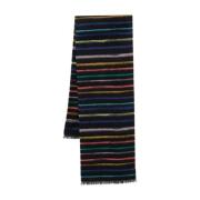 Paul Smith Textured Signature Scarf Svart Multicolor, Herr