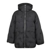 Ganni Tech Puffer Jacka Black, Dam