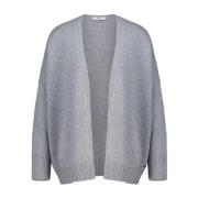 Cinque Kashmir Cardigan, Klassisk Stil Gray, Dam