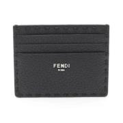 Fendi Vintage Pre-owned Laeder plnbcker Black, Herr