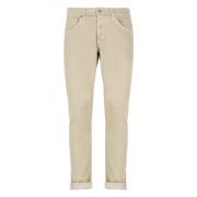 Dondup Beige Bomulls Jeans med Broderi Beige, Herr