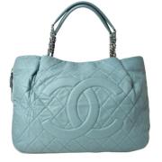 Chanel Vintage Pre-owned Laeder chanel-vskor Blue, Dam