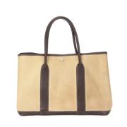 Hermès Vintage Pre-owned Canvas handvskor Beige, Dam