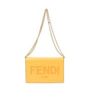 Fendi Vintage Pre-owned Laeder axelremsvskor Orange, Dam