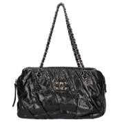 Chanel Vintage Pre-owned Laeder chanel-vskor Black, Dam