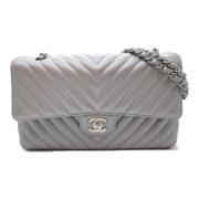 Chanel Vintage Pre-owned Laeder chanel-vskor Gray, Dam