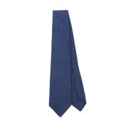 Barba Blå Jacquard Slips med Justerbar Passform Blue, Herr